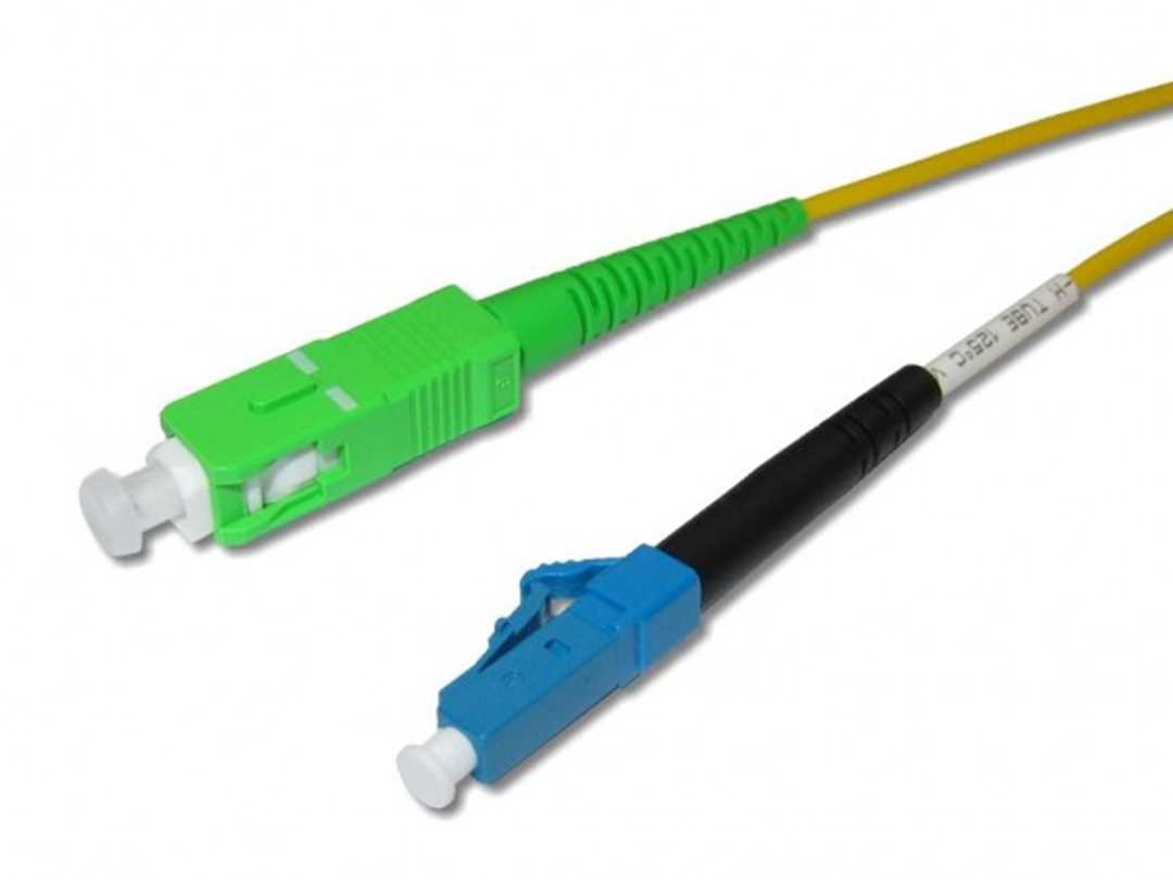 Das Glasfaser Kabel am Router